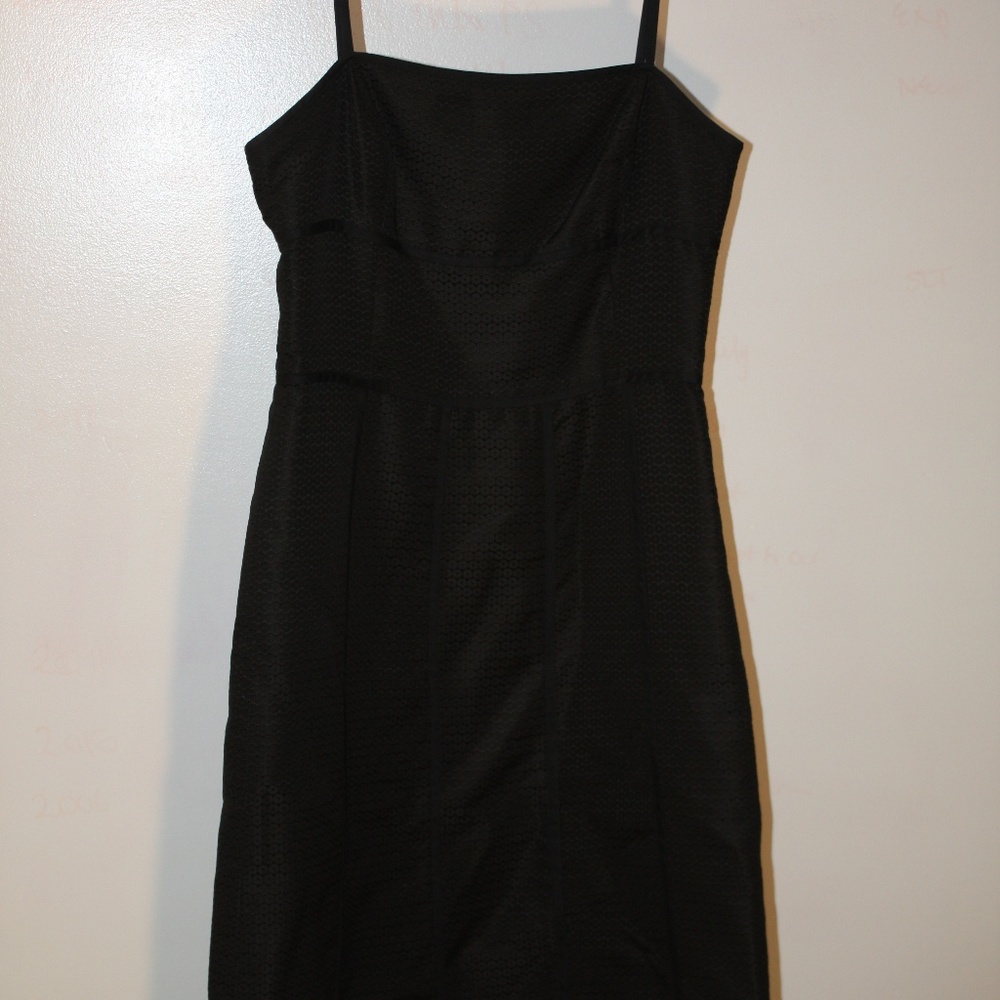 Thin strapped little black dress